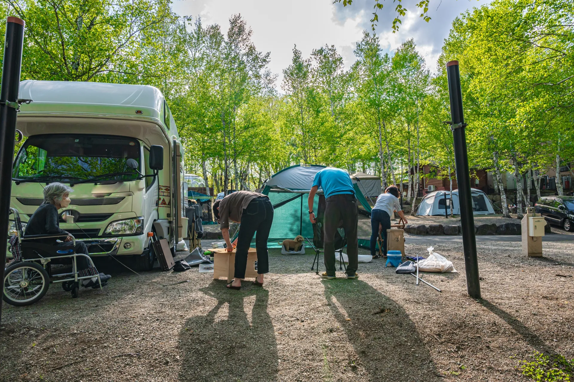 車いす対応キャンピングカーは誰でも使いやすいように設計された機能が豊富